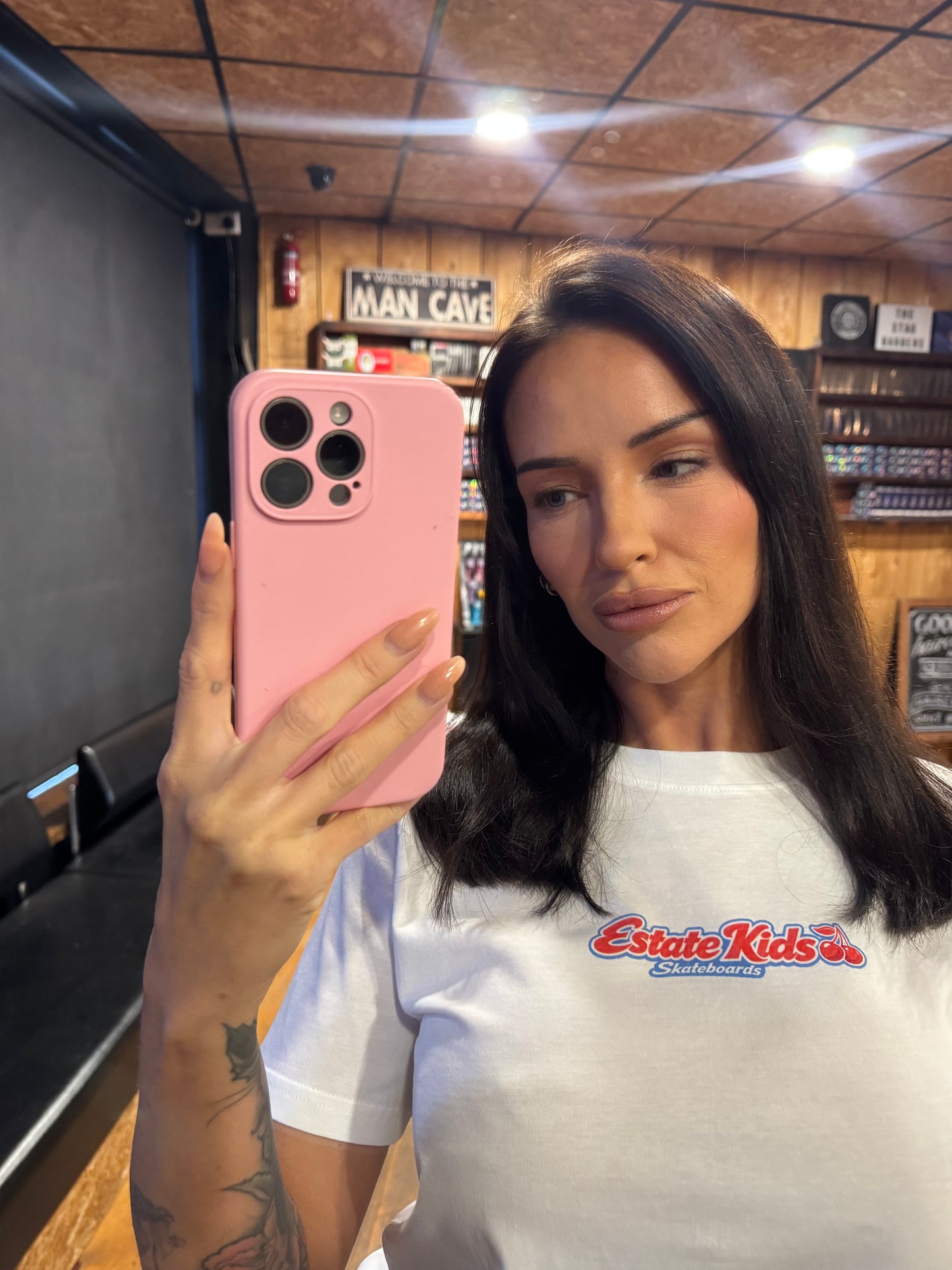 Skate Cherry T-Shirt - Ladies Crew