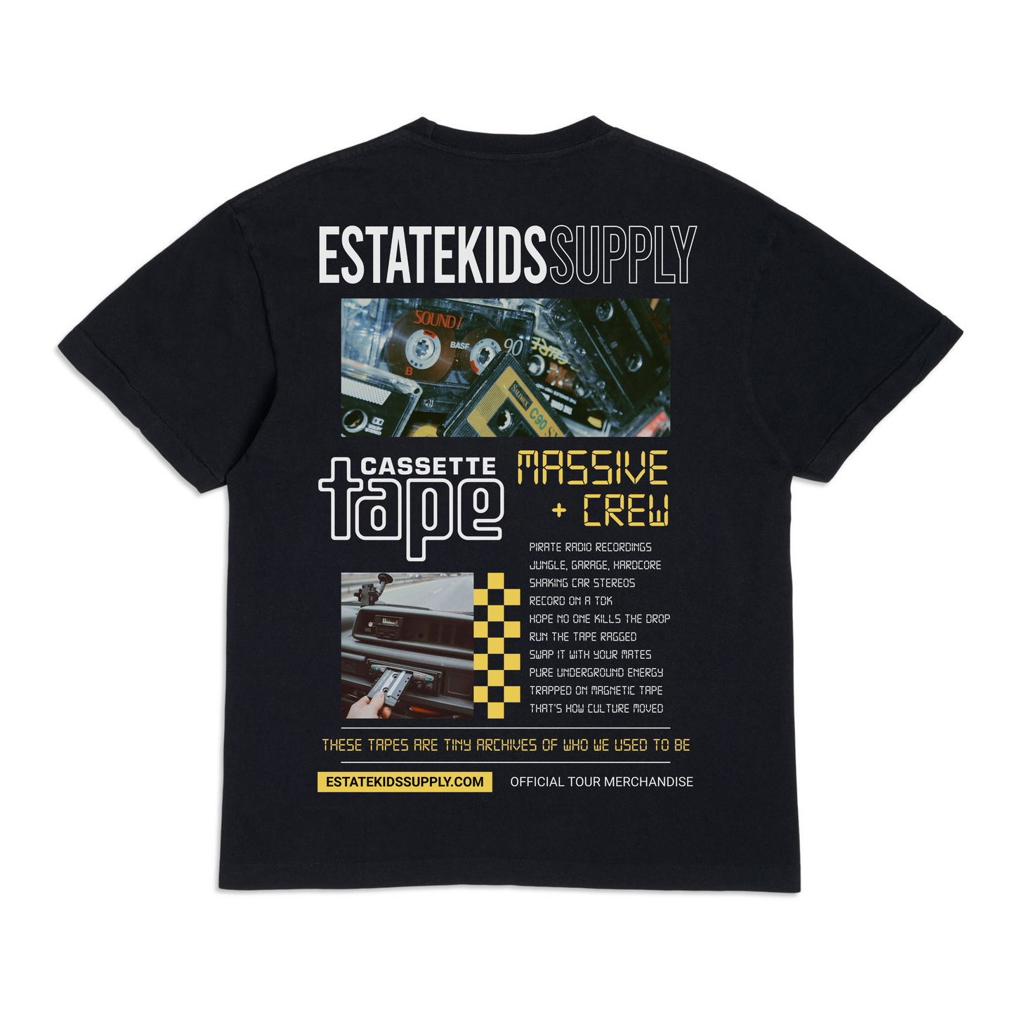 Cassette Tape Massive + Crew - T-Shirt