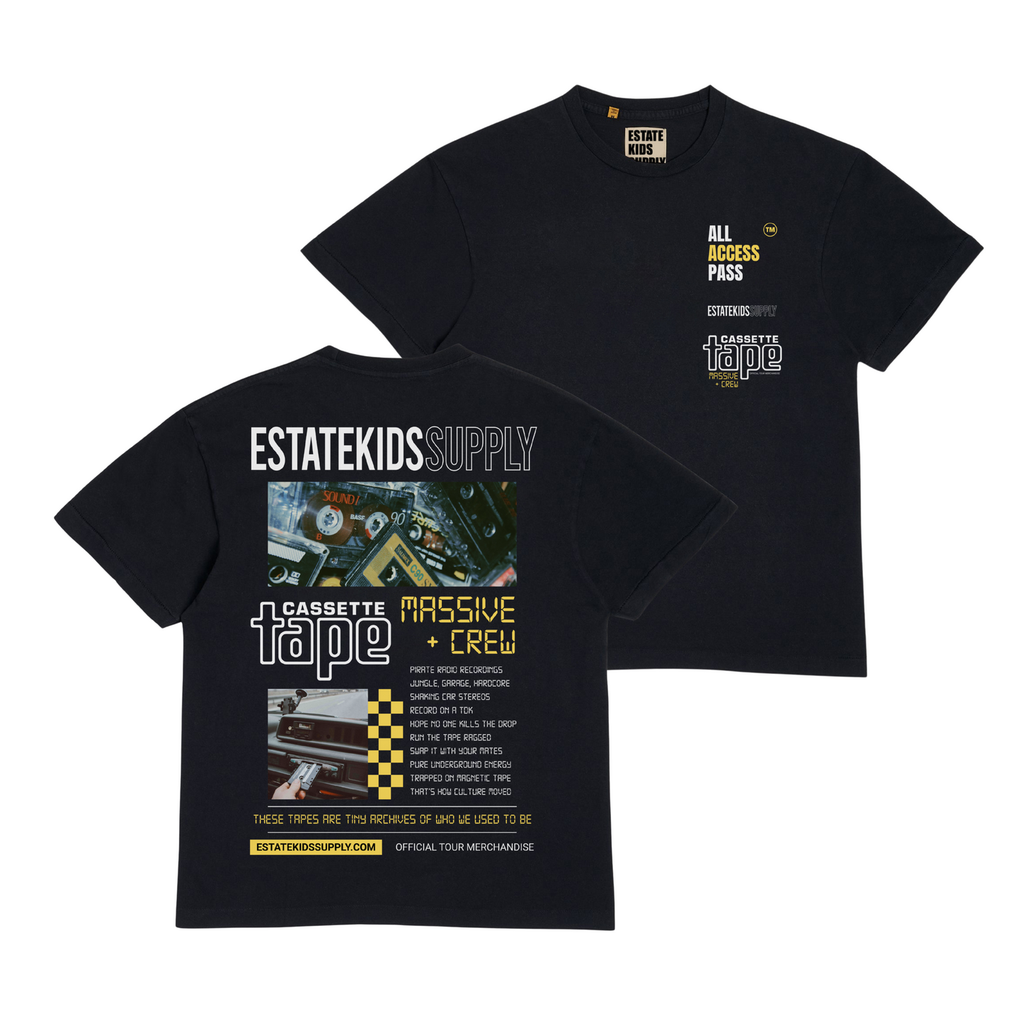 Cassette Tape Massive + Crew - T-Shirt